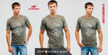 фото футболки милитари хаки Flyingbro military chief